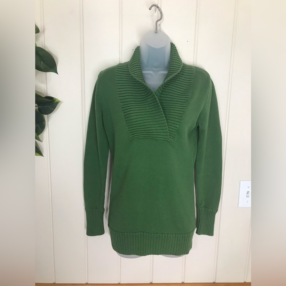 Merona Green Knit LS Sweater Blouse
Ladies Small 4 - 6
60% Cotton 40% Acrylic